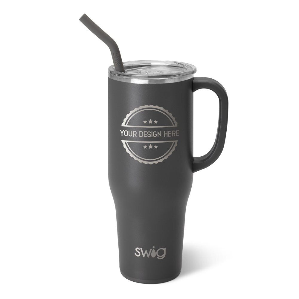 Customized Grey Mega Mug (40oz) Swig Life Wholesale